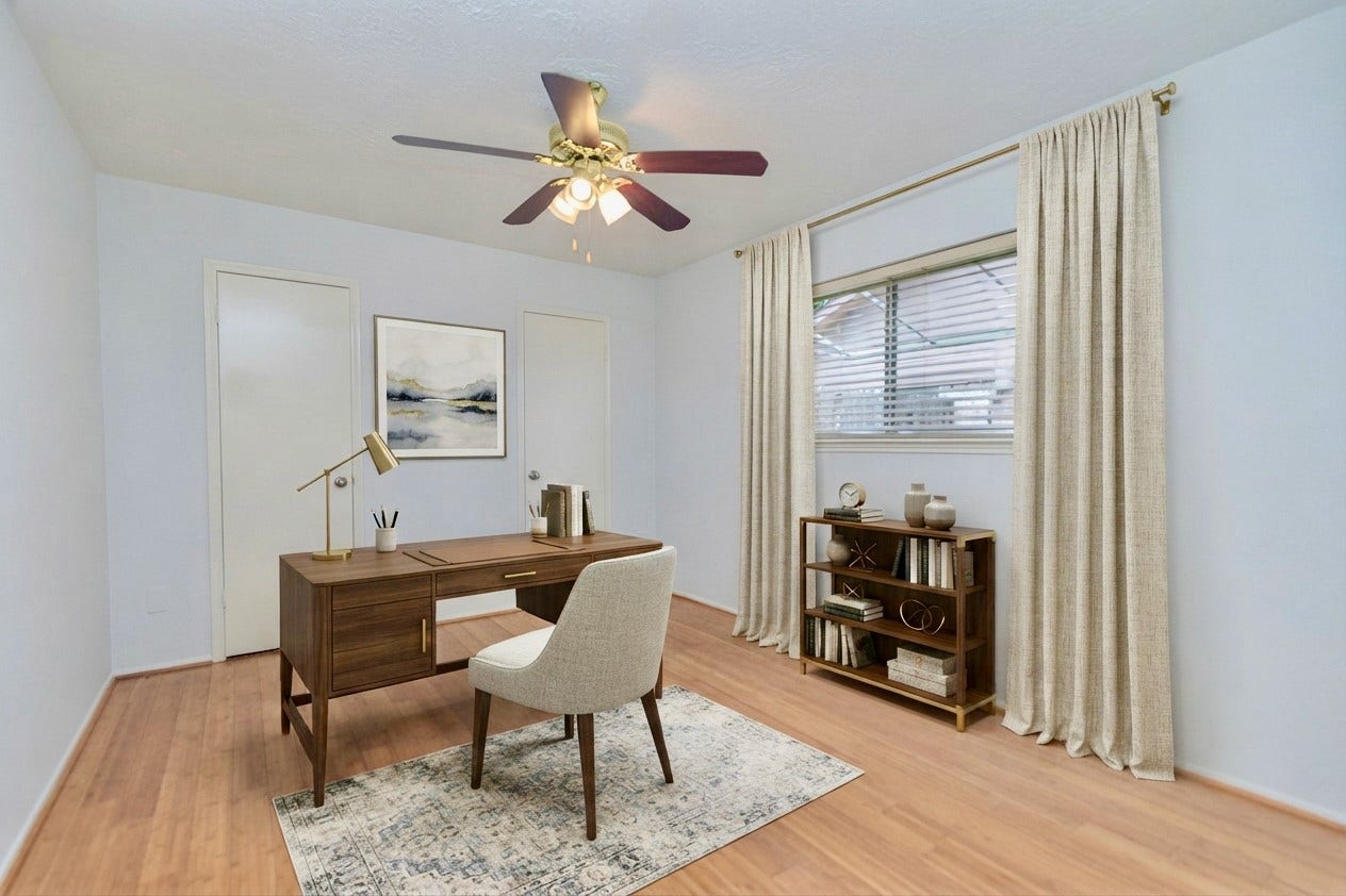 2711 Quail Valley East Drive, Missouri City, TX 77489 VERSATILE BEDROOM W/ WARM HARDWOOD FLOORSIDEAL FOR GUESTS, WORK OR PLAY.