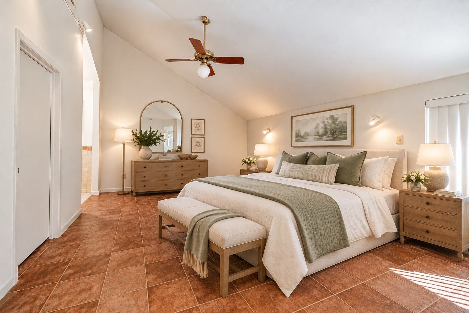 10327 Olympia Drive, Houston, TX 77042 Virtually Staged Primary Bedroom.