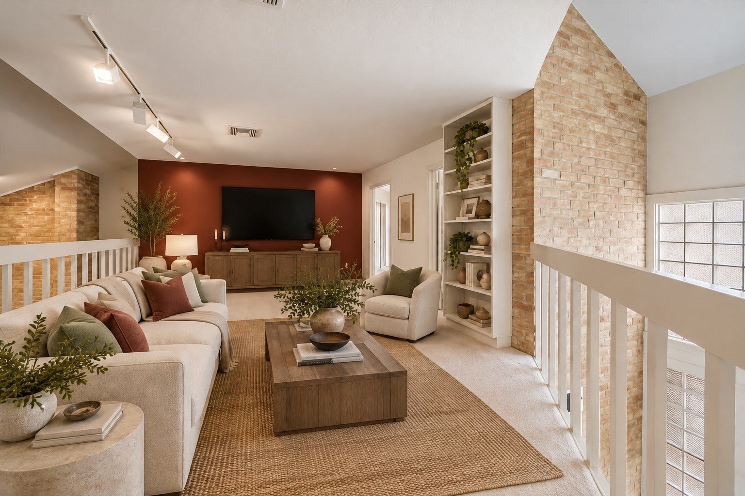 10327 Olympia Drive, Houston, TX 77042 Virtually Staged Loft Gameroom.