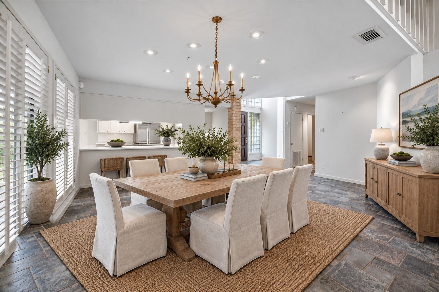 10327 Olympia Drive, Houston, TX 77042 Virtually Staged dining room.