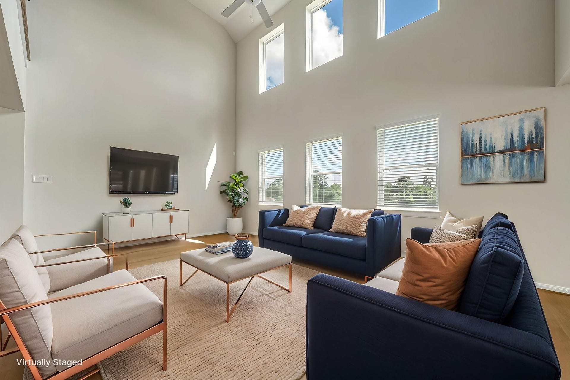 20629 Dynamic Court, Humble, TX 77338 Floor to Ceiling windows in family room.