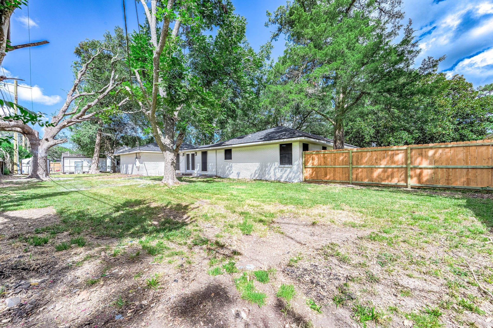 717 Cedar Lawn Drive, Alvin, TX 77511 Backyard Fully Fenced