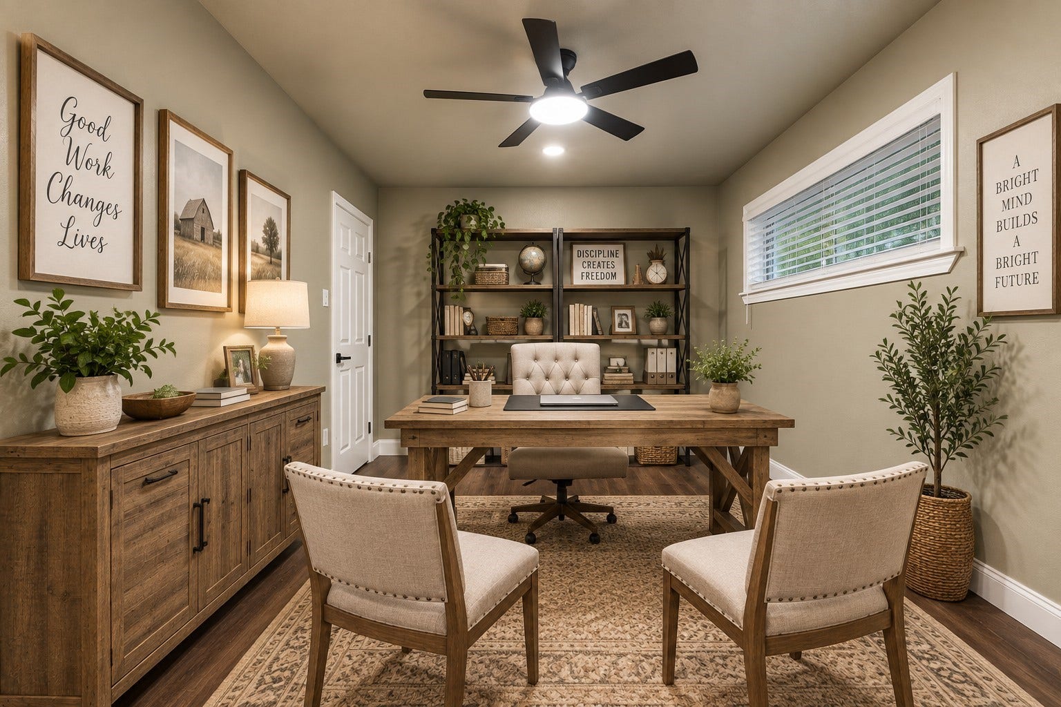 717 Cedar Lawn Drive, Alvin, TX 77511 STAGED - Office or 4th Bedroom