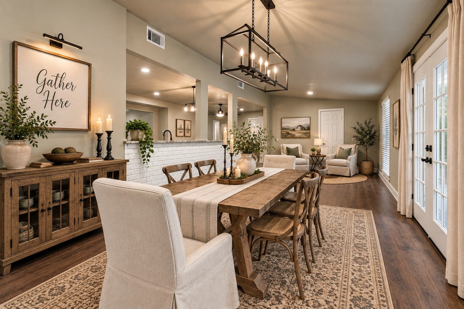 717 Cedar Lawn Drive, Alvin, TX 77511 STAGED - Dining plus additional living area