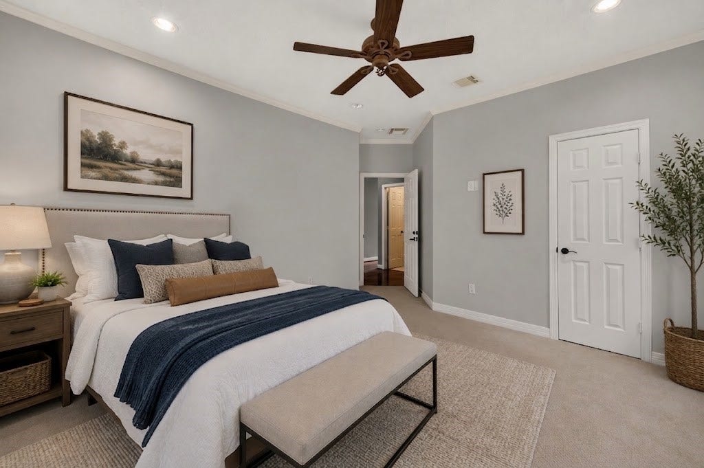 11810 Rue Beaujon Court, Tomball, TX 77377 Virtually Staged SECOND PRIMARY OPTION DOWN offers a comfortable, private space for multi-generational living, family or overnight guests.