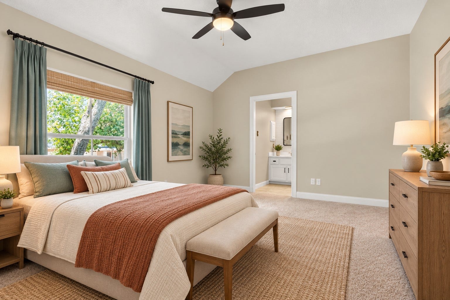 11810 Rue Beaujon Court, Tomball, TX 77377 Upstairs bedroom virtually staged to illustrate the generous space for sleeping, studying and relaxing.