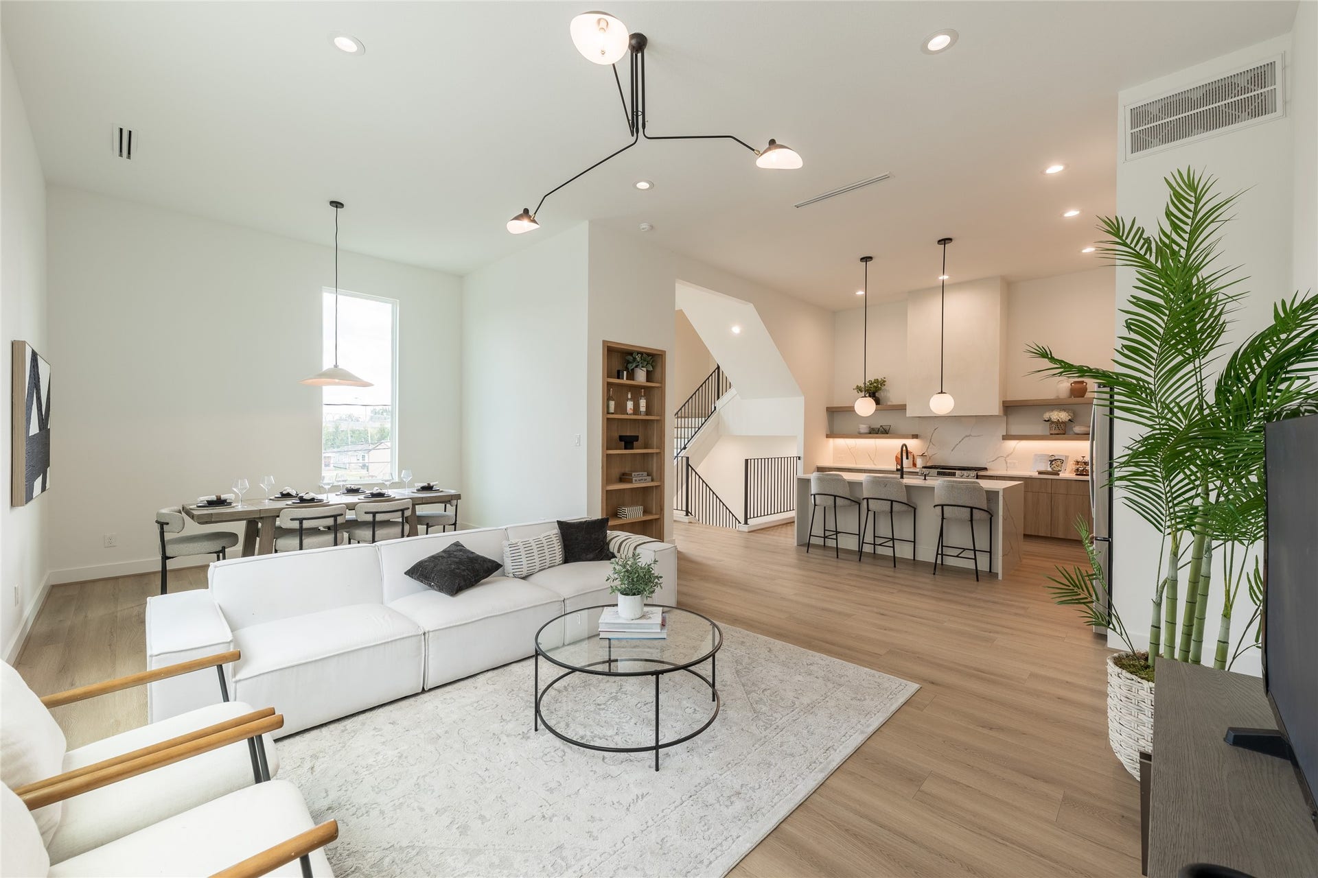 Angle view of the living room