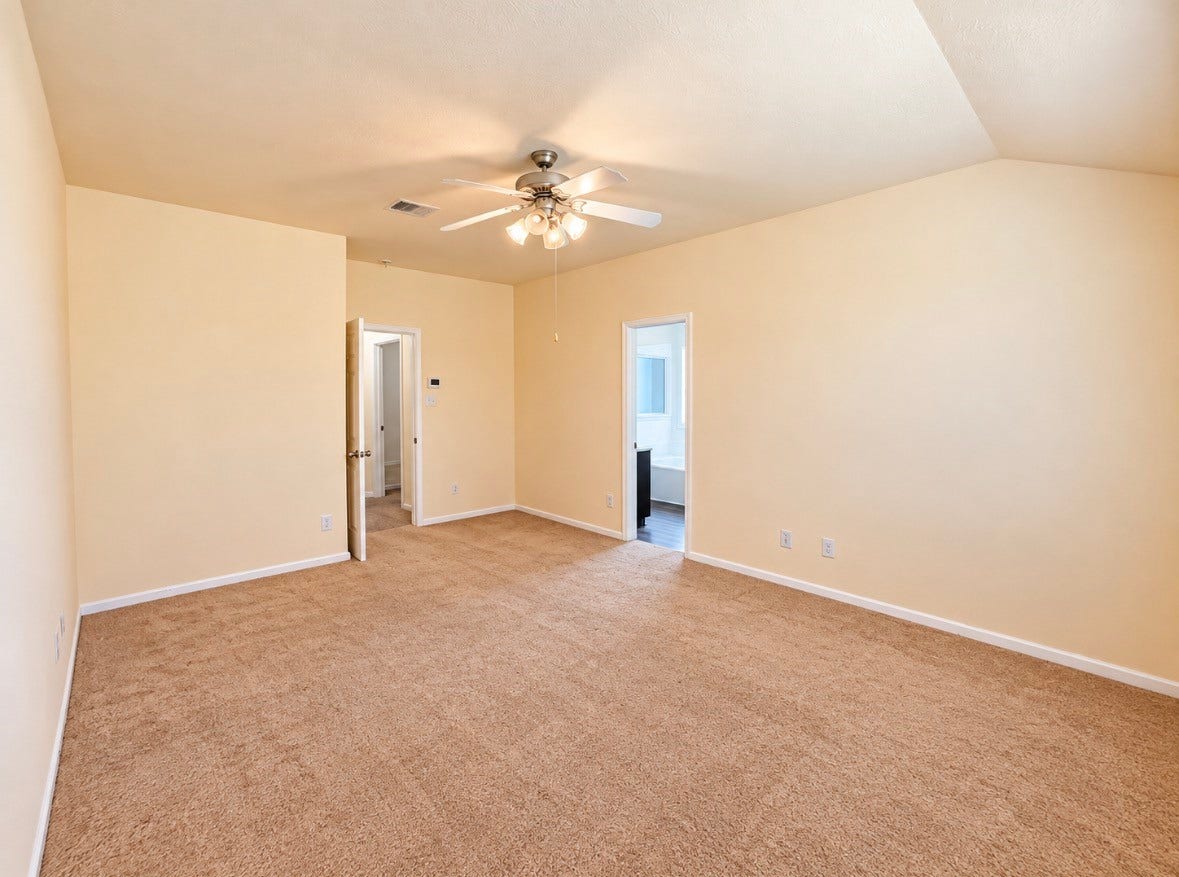 3722 Elderberry Drive, Dickinson, TX 77539 Massive primary suite with room for a king-size bed, additional furnishings & your own peaceful retreat.