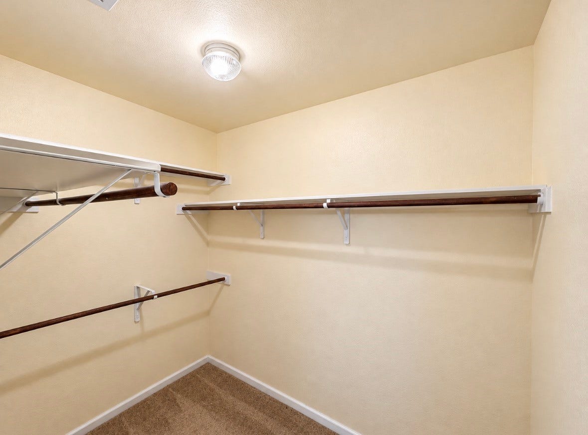 3722 Elderberry Drive, Dickinson, TX 77539 Room for your wardrobe & more! Generous walk-in closet with multiple hanging rods & shelving.