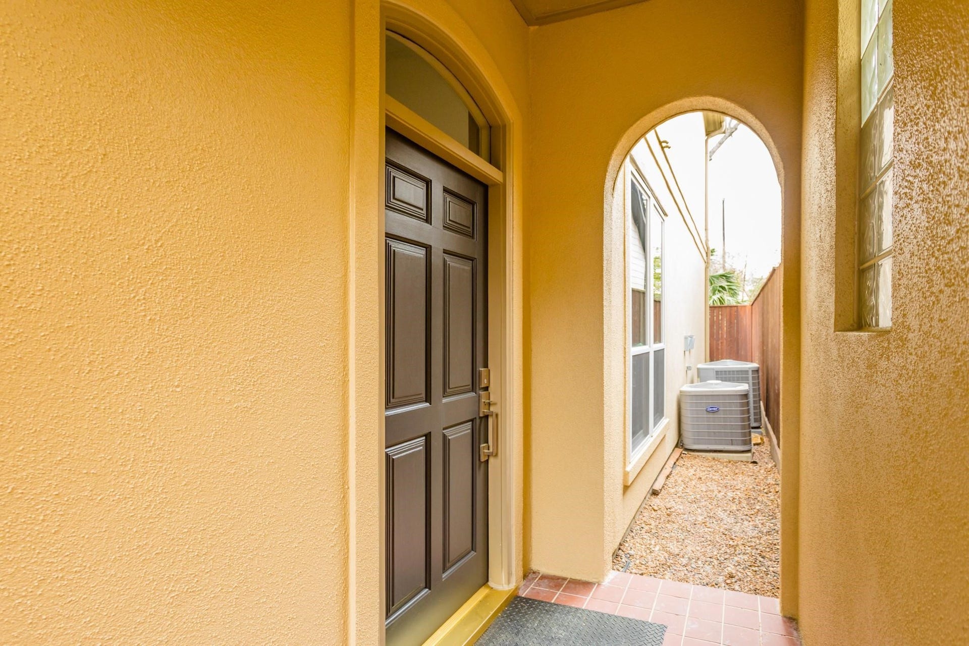 Front entry.