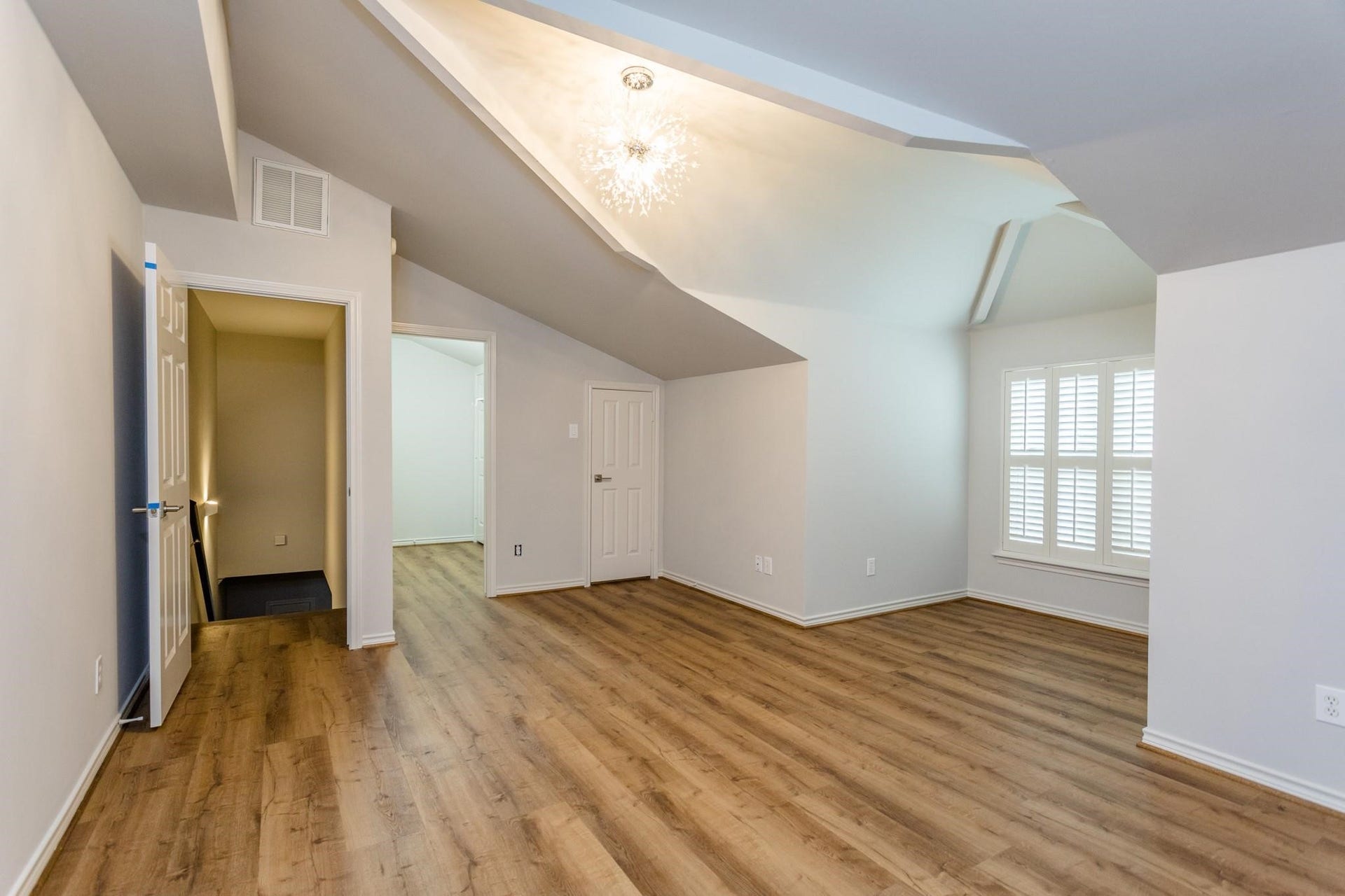 Spacious fourth bedroom includes a separate "reading nook" and massive walk-in closet to maximize storage options.