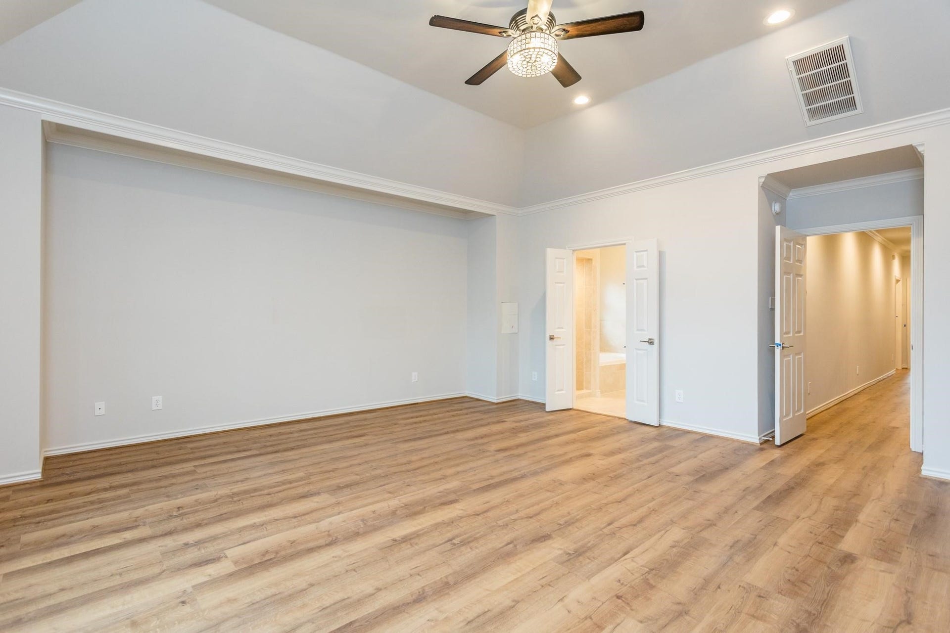 Alternate view of primary bedroom.