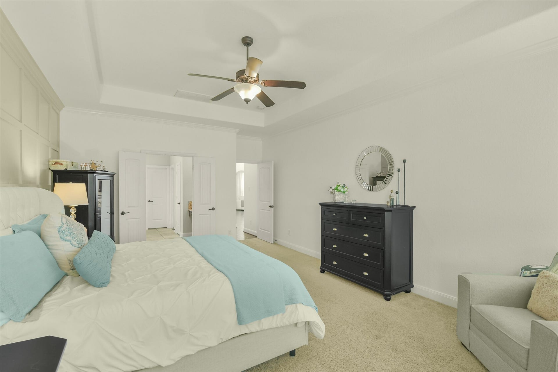 119 Finchfield Place, Montgomery, TX 77316 Alternate view of the bedroom showcasing its generous layout and inviting atmosphere.