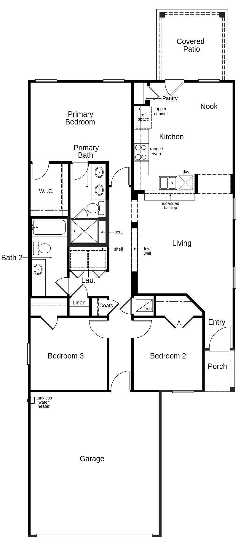 22607 Pinecone Forest Lane, Tomball, TX 77377 This floor plan features 3 bedrooms, 2 full baths, and over 1,200 square feet of living space.