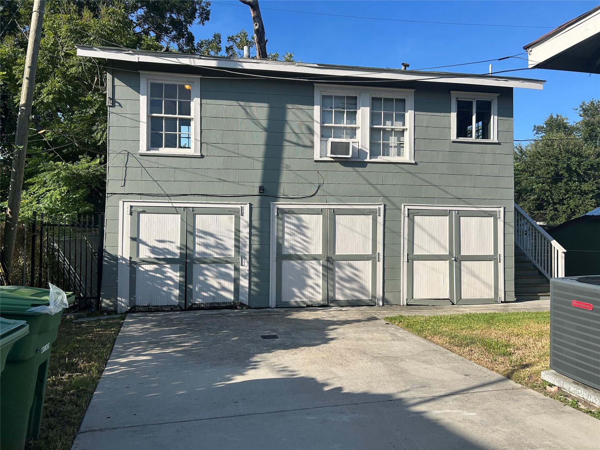 1534 Lawson Street, #B, Houston, TX 77023 Unit B is upstairs. Storage closet on far left contains washer/dryer for garage apt.