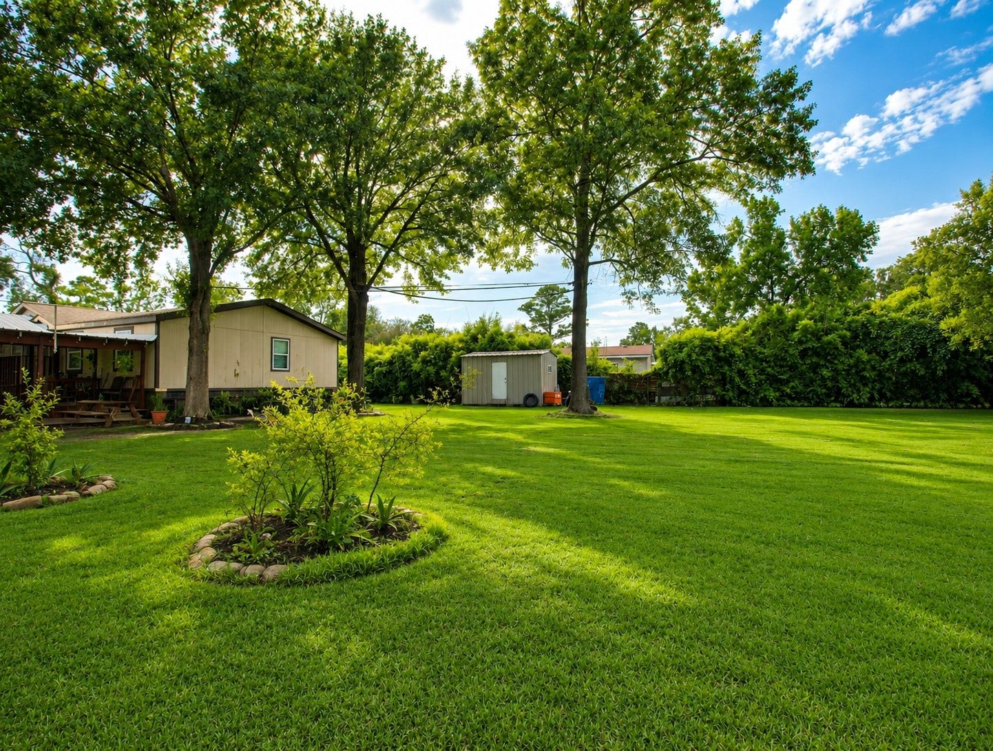 1017 Woodland Street, Channelview, TX 77530 Back yard. Storage room.