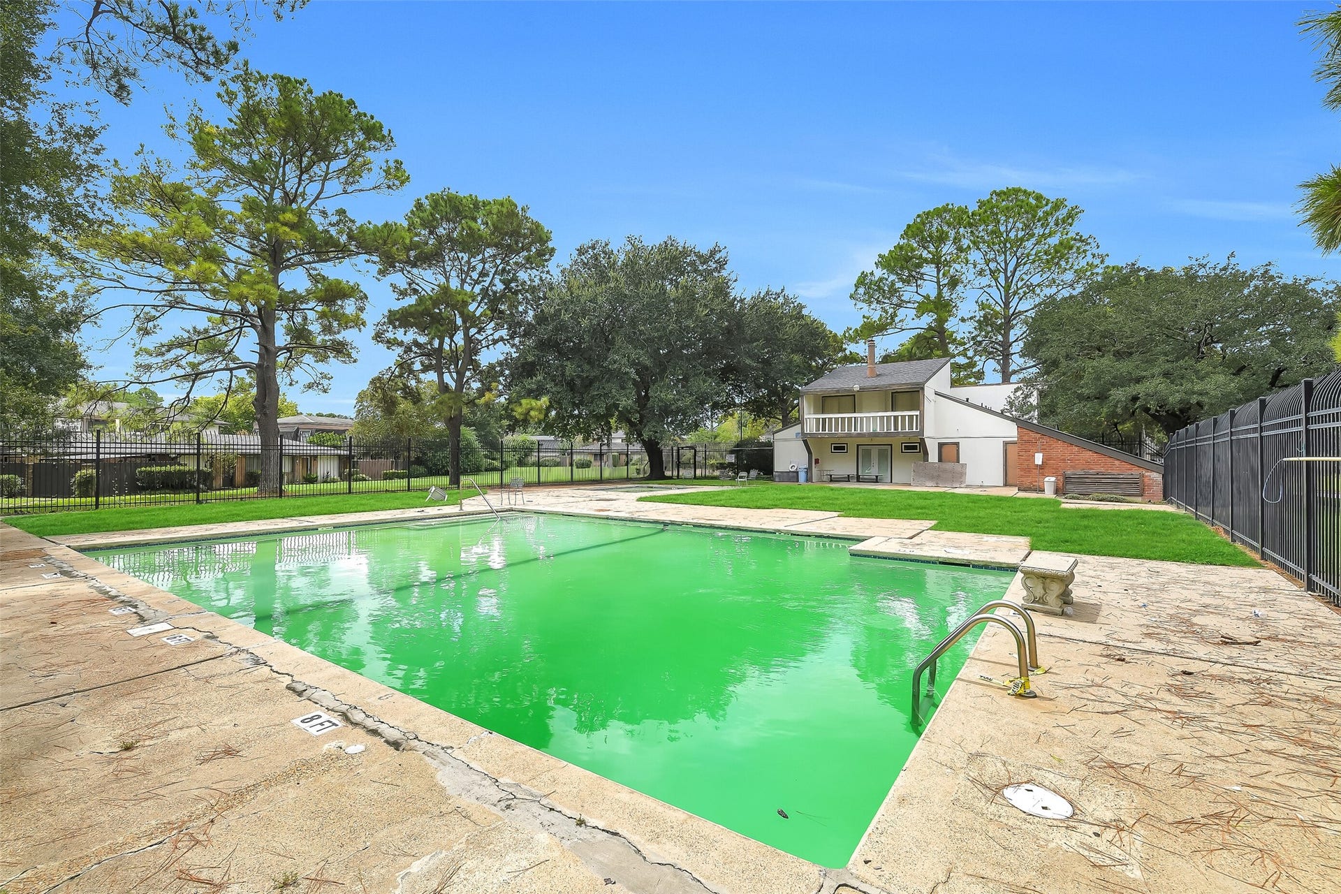 And when Houston turns up the heat, the community pool is right here at home