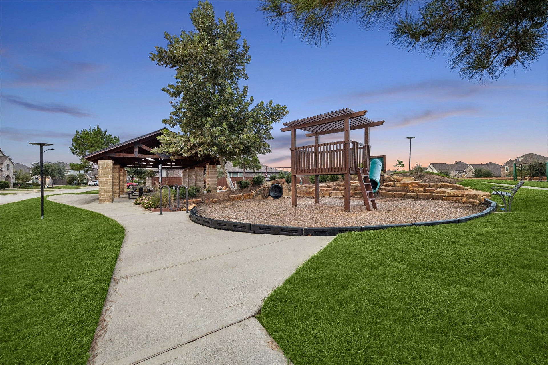 14231 Archer County Trail, Cypress, TX 77429 Copper Trail Park, directly across the street from the home.