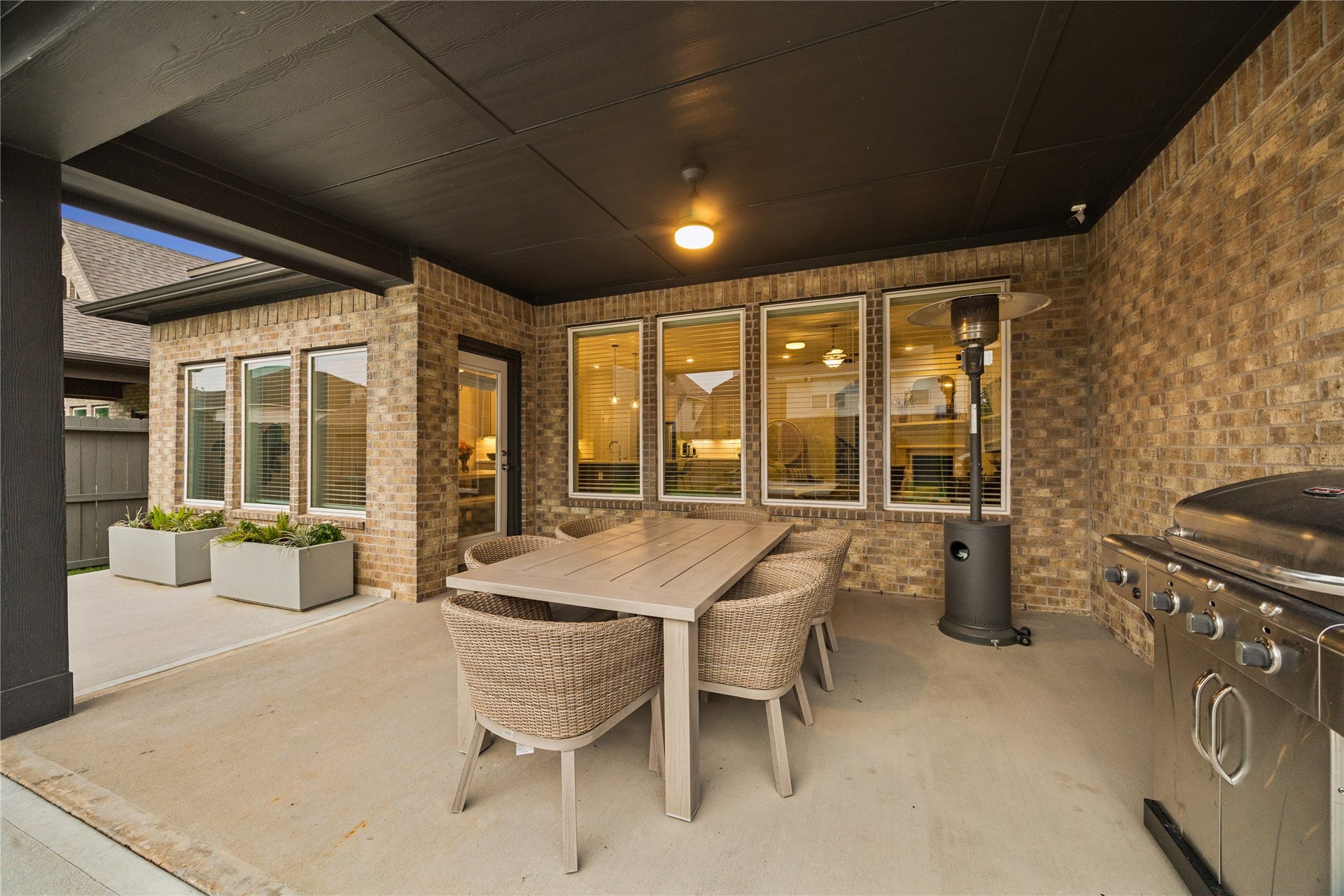 14231 Archer County Trail, Cypress, TX 77429 covered back patio with expanded slab.