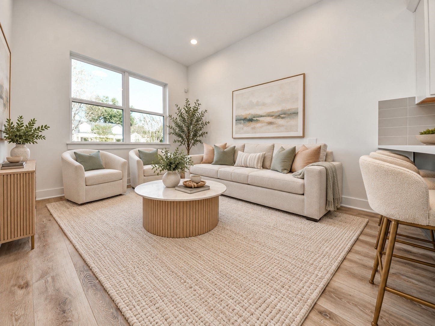 2904 Ruth Street, Houston, TX 77004 Virtually staged living area of Unit B.