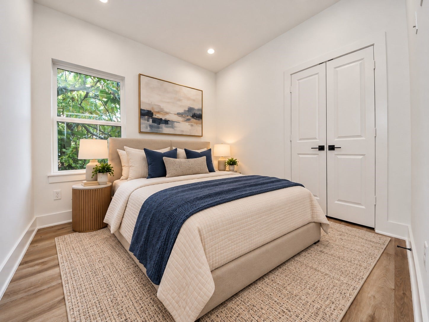 2904 Ruth Street, Houston, TX 77004 Virtually staged fourth bedroom on the second floor of Unit A.