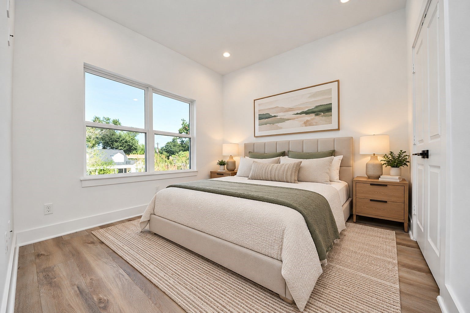 2904 Ruth Street, Houston, TX 77004 Virtually staged sixth bedroom on the second floor of Unit B.