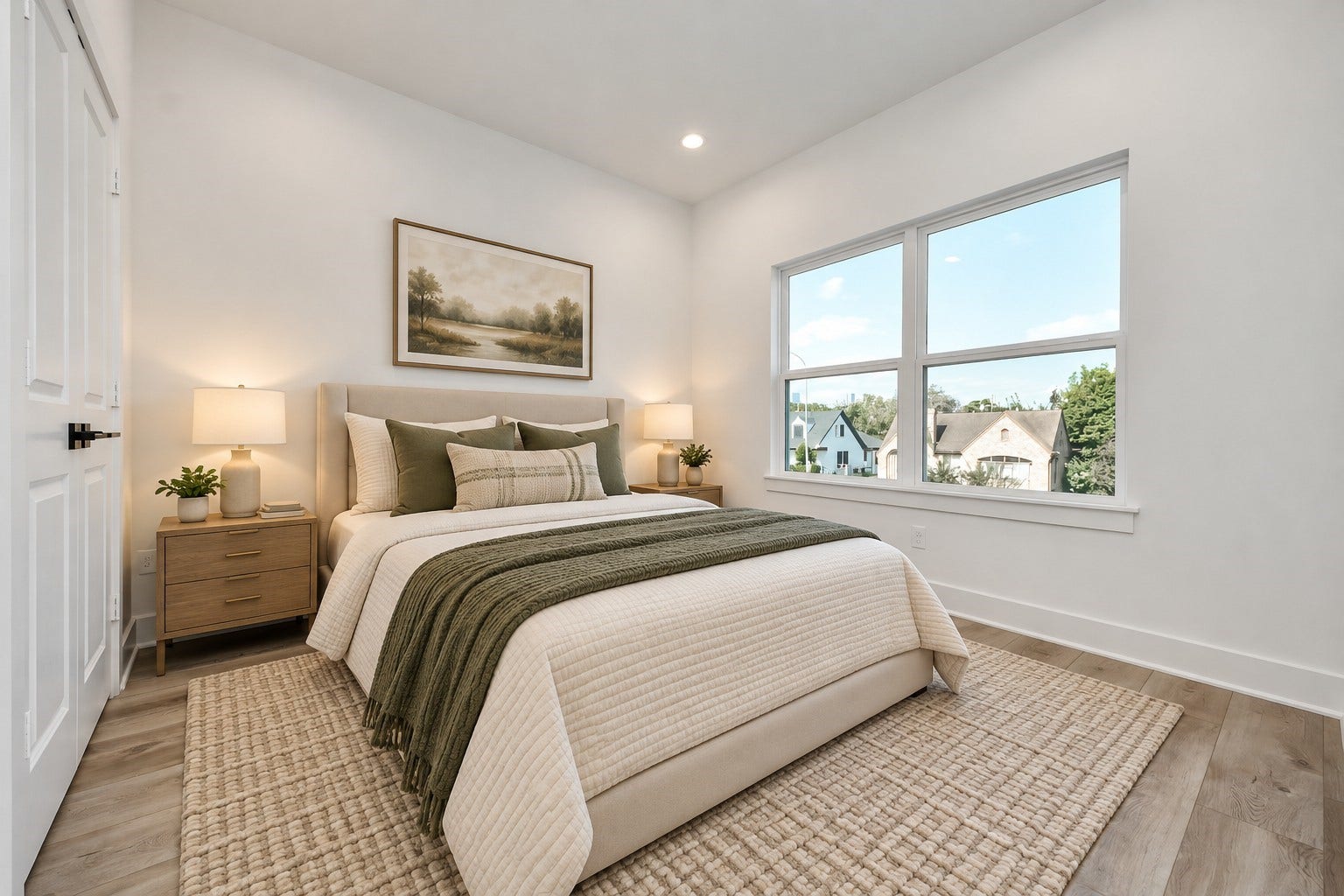 2904 Ruth Street, Houston, TX 77004 Virtually staged sixth bedroom on the second floor of Unit A.