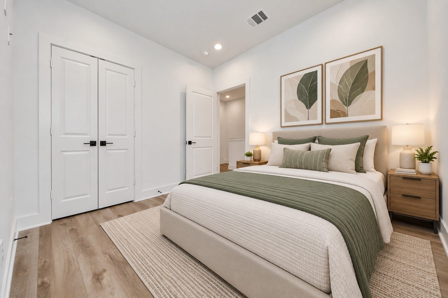 2904 Ruth Street, Houston, TX 77004 Virtually staged fifth bedroom on the second floor of Unit B.