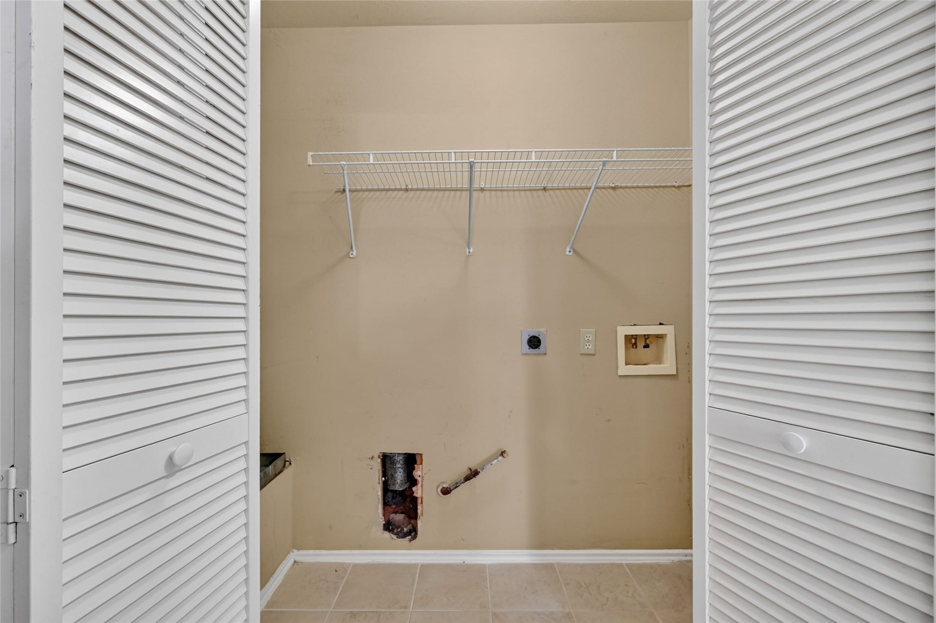 Laundry area right by the bedrooms