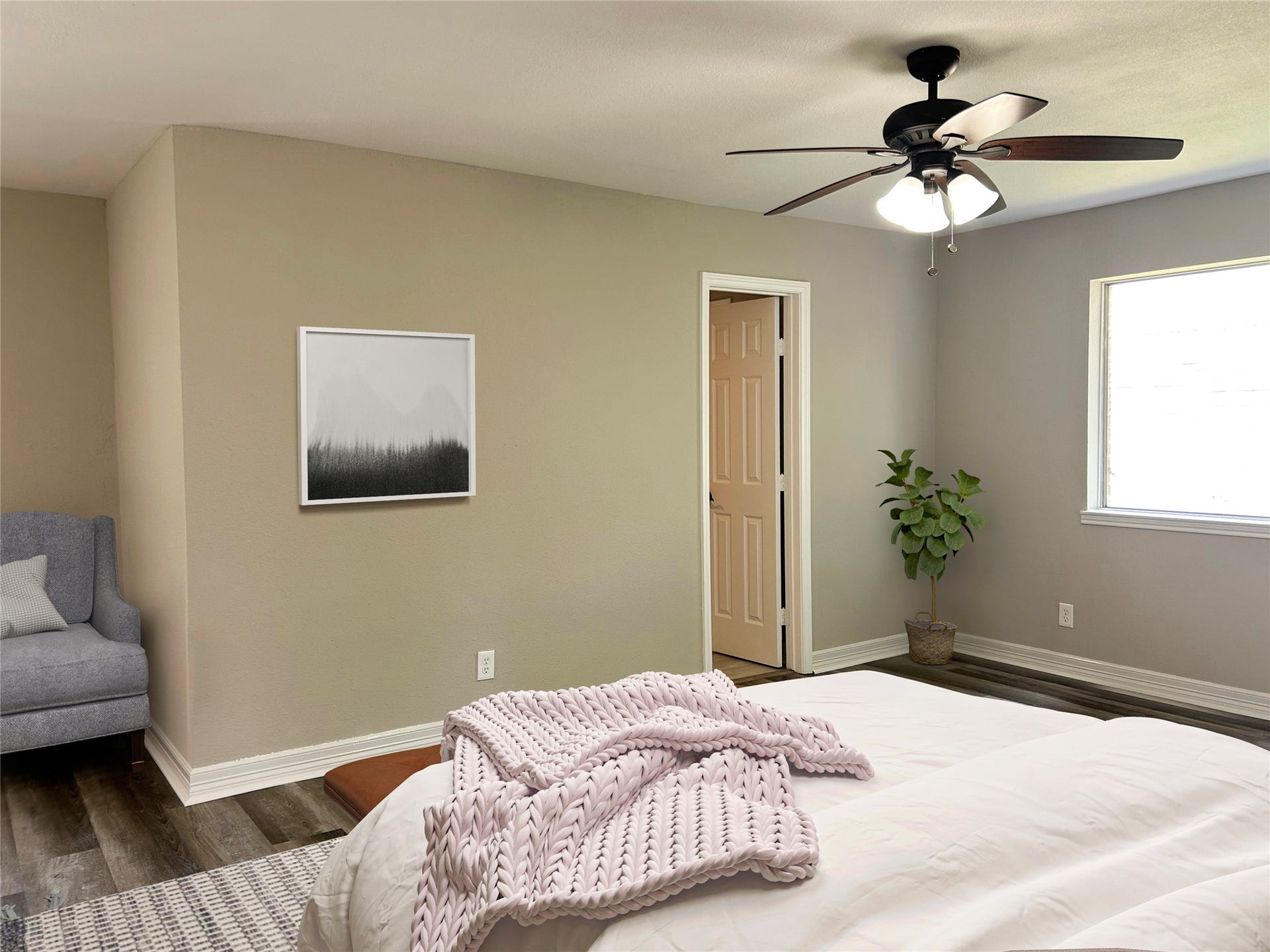 3801 Misty Cove Court, Dickinson, TX 77539 virtually staged primary
bedroom