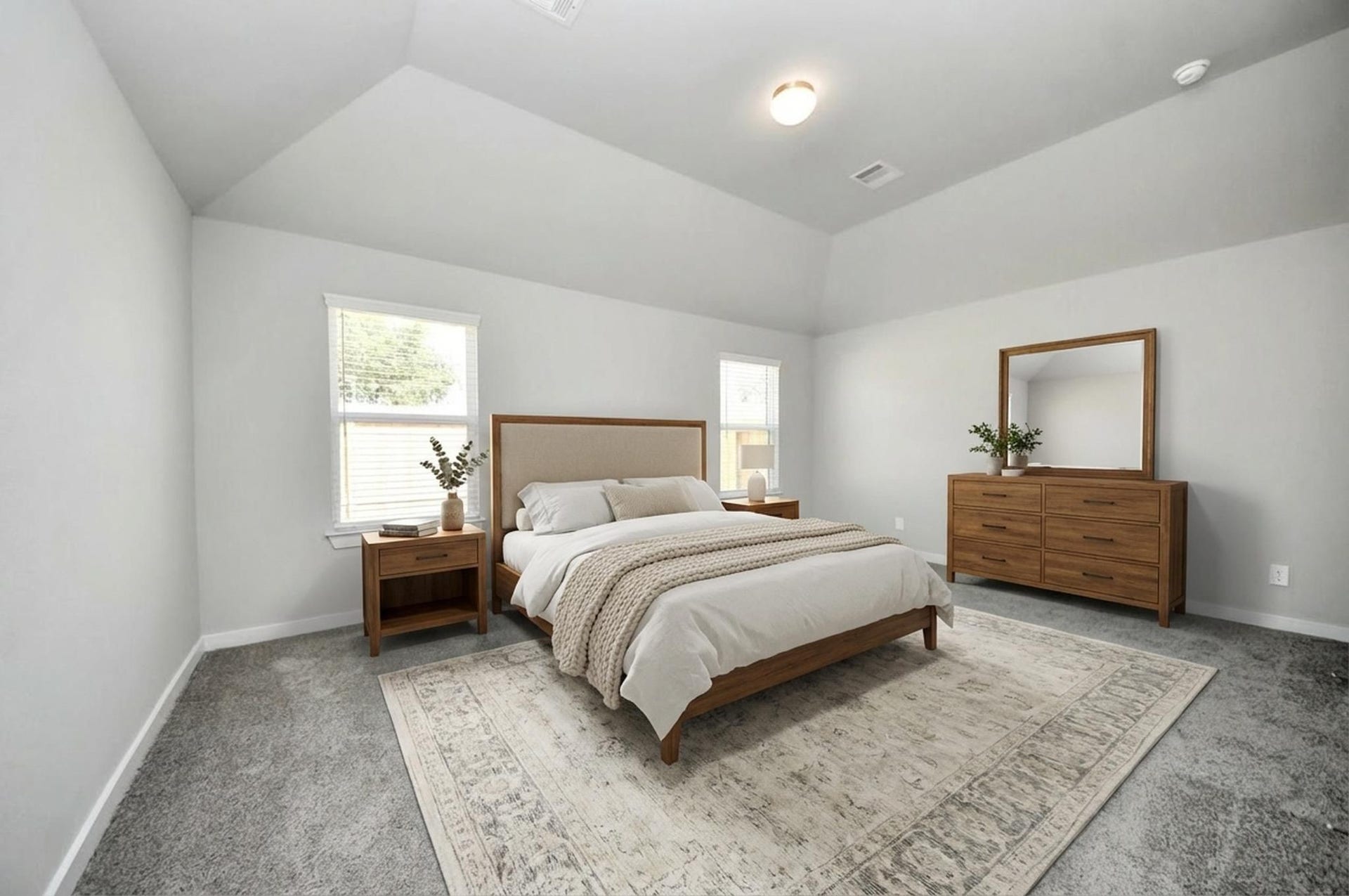 11023 Hosta Stream Drive, Houston, TX 77044 Virtually Staged - Primary Bedroom. Sample photo of completed home with similar floor plan. Actual colors and selections may vary.