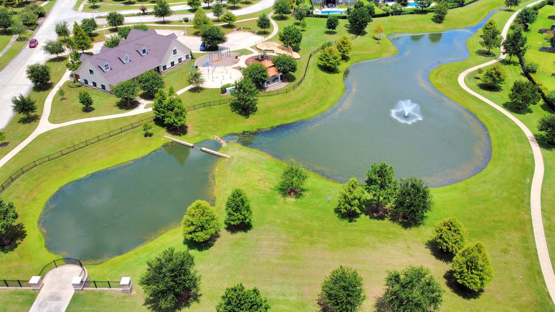 Community has a pool, Gym and splash pad