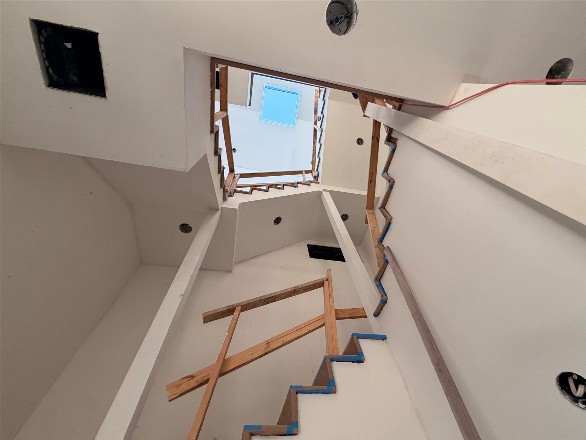 1523 Marshall Street, Houston, TX 77006 three story open staircase
