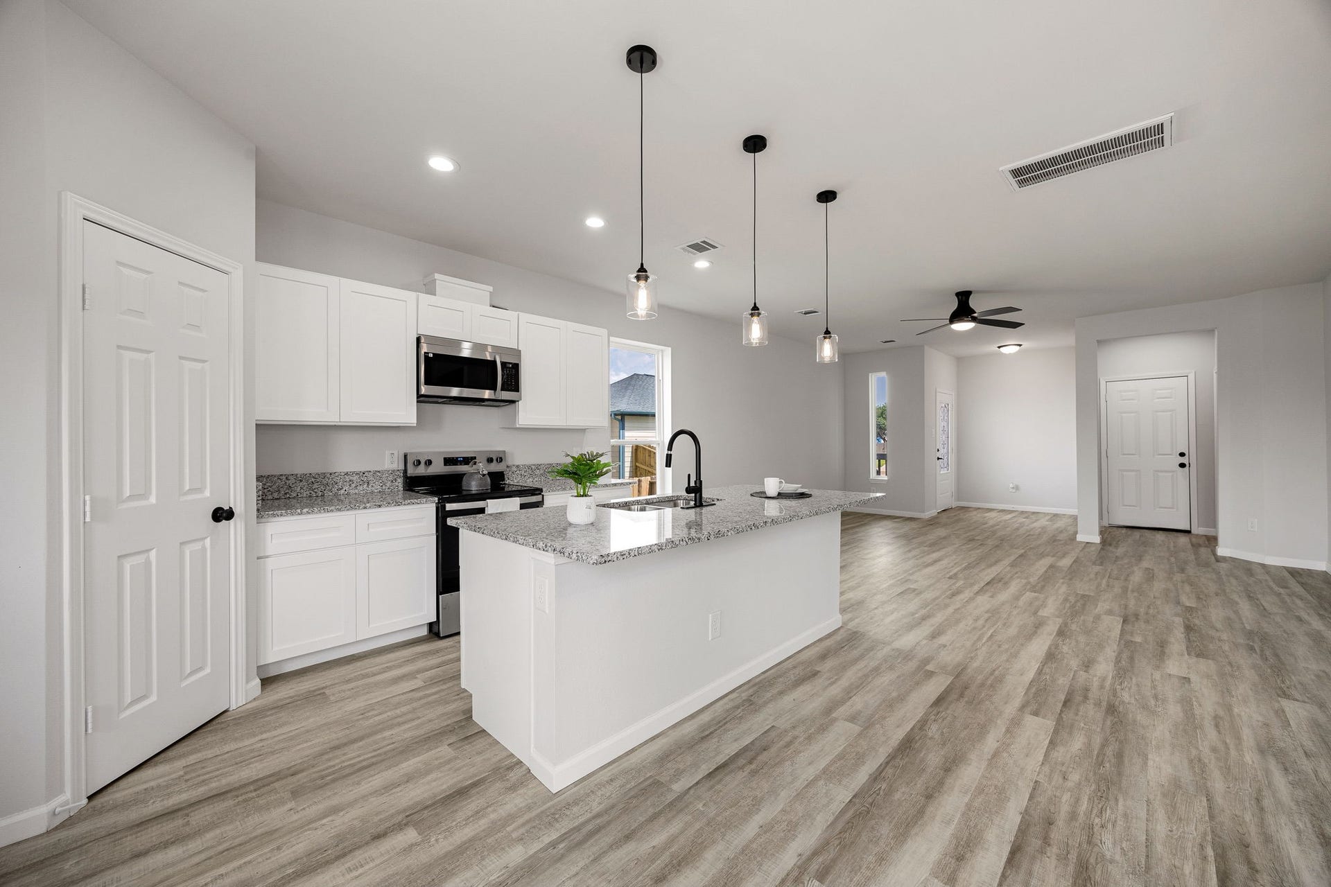 UNIT B- Kitchen and Living Room