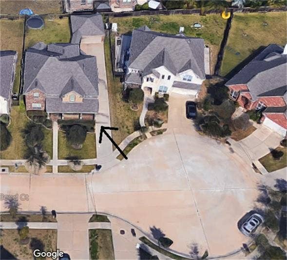 20914 Bright Lake Bend Court, Richmond, TX 77407 Aerial view of the house