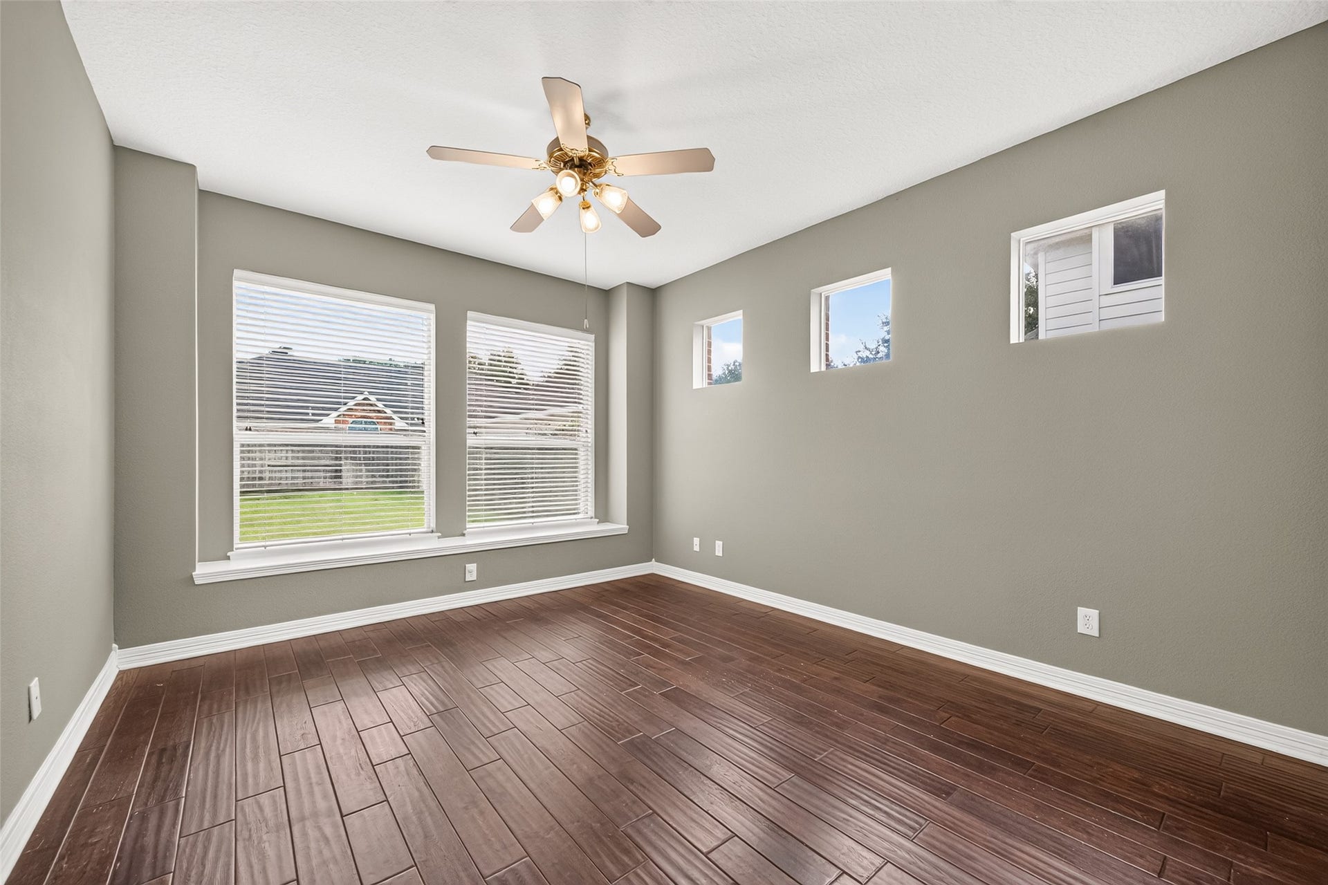 First floor media room perfect for movie night.