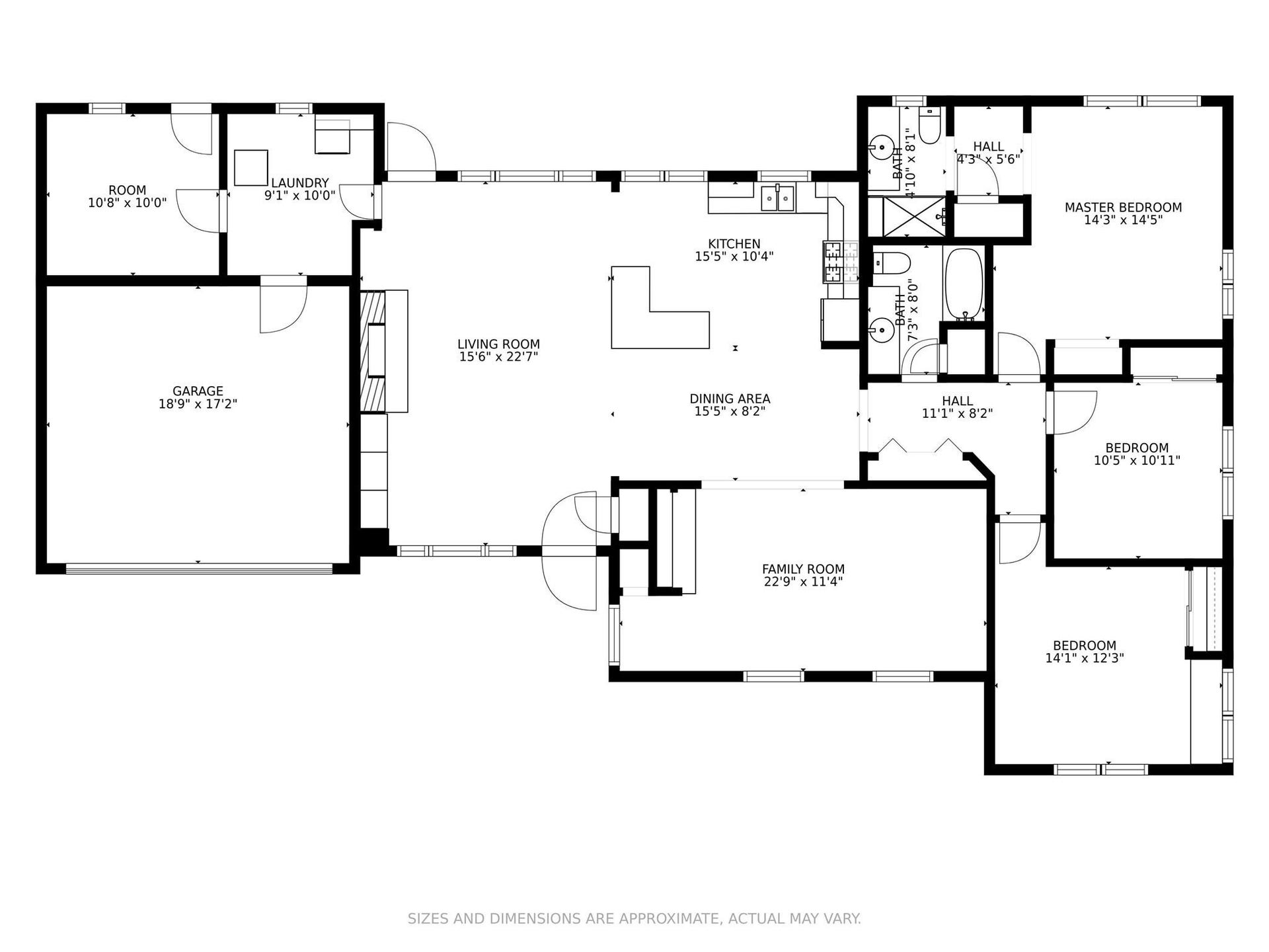 The floor plan demonstrates the functional layout of this home!