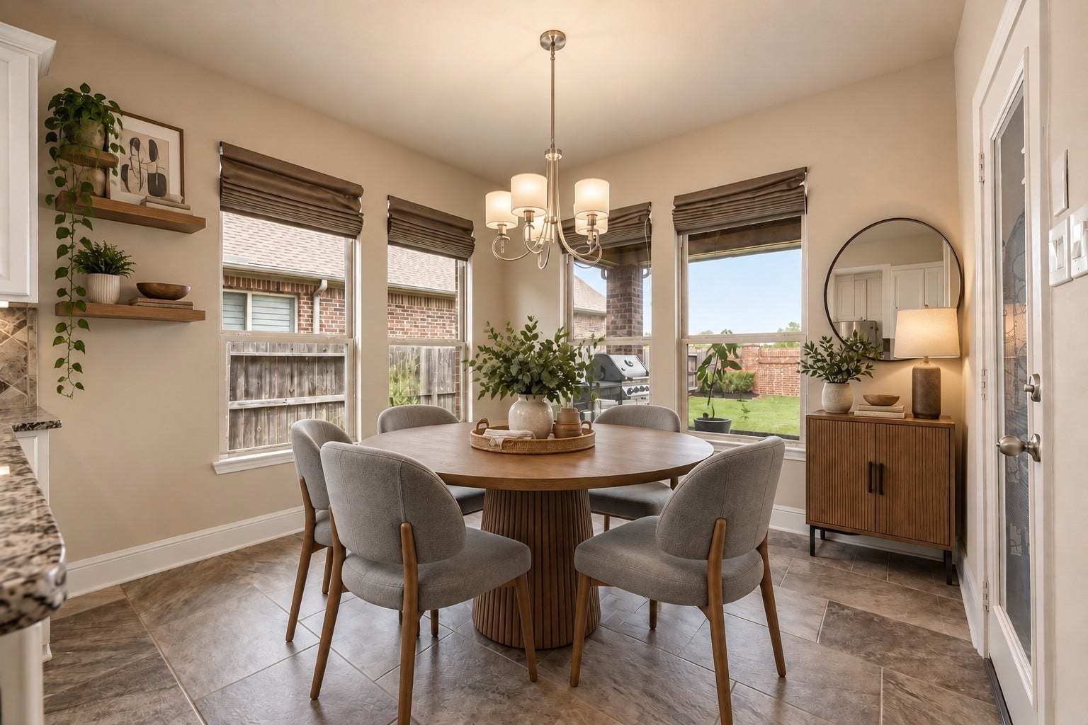 22826 Burton Grove Road, Richmond, TX 77469 The breakfast nook. (virtually staged)