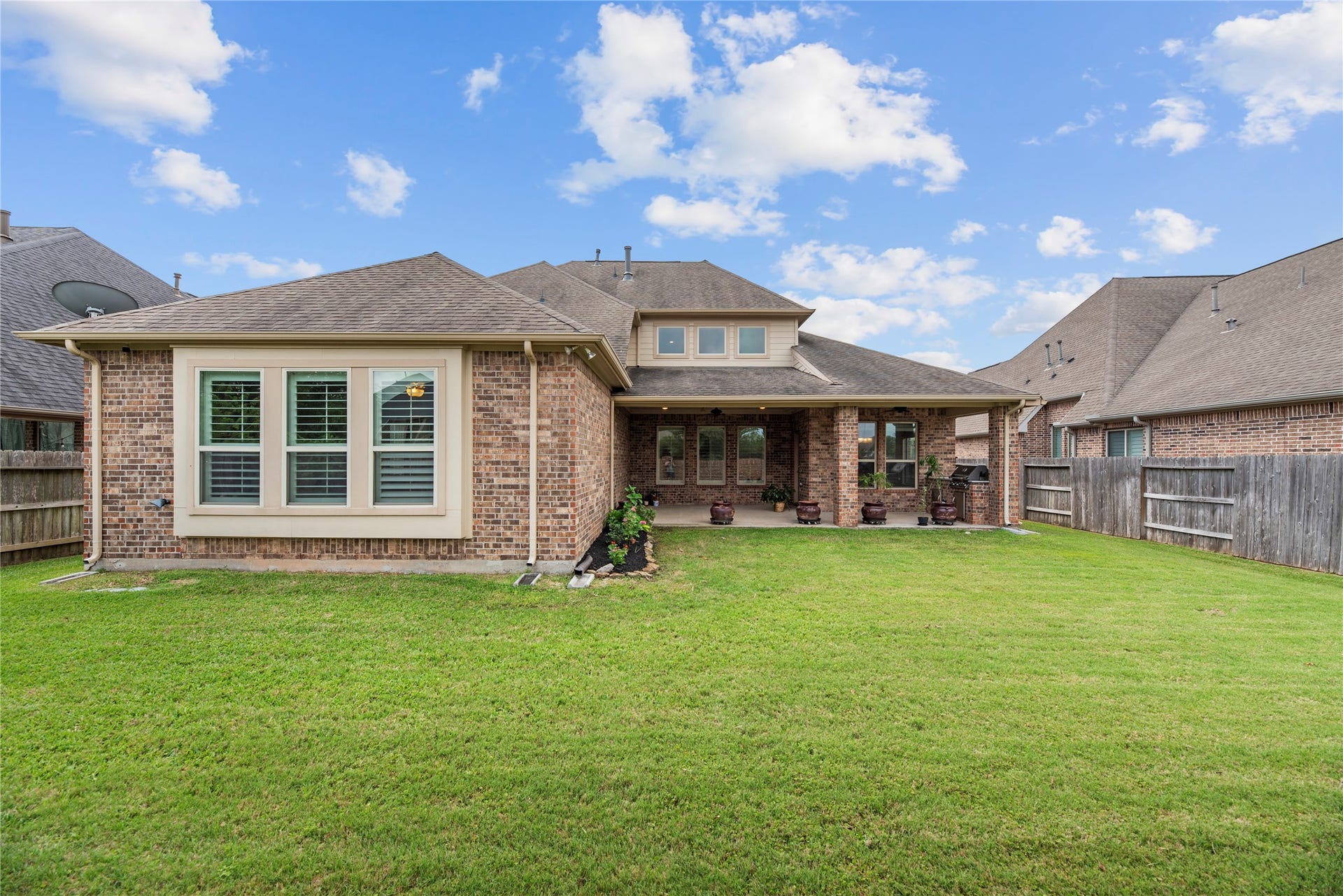 22826 Burton Grove Road, Richmond, TX 77469 View of the back of the house.