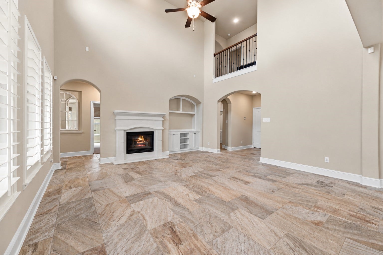 22826 Burton Grove Road, Richmond, TX 77469 View of family room from breakfast area.