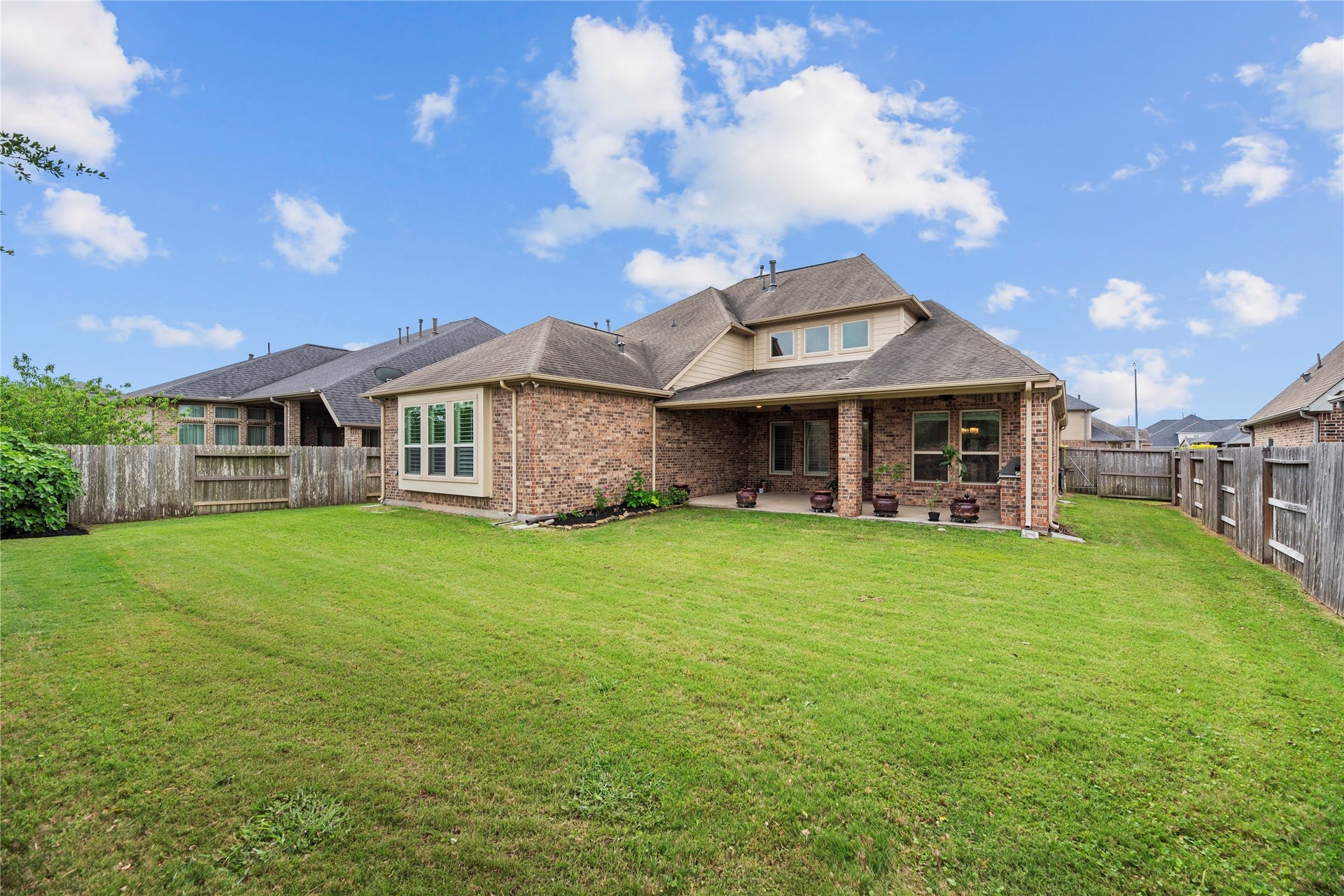 22826 Burton Grove Road, Richmond, TX 77469 Backyard from rear fenceline.