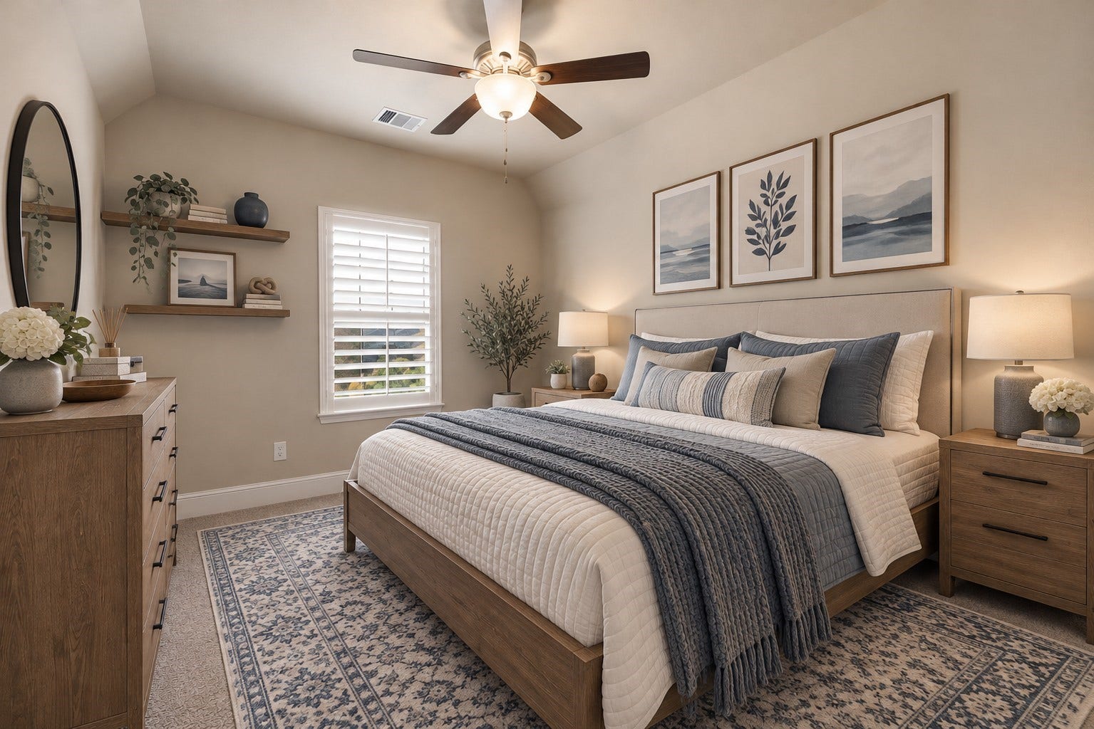 22826 Burton Grove Road, Richmond, TX 77469 Here is the first of two secondary bedrooms upstairs. (virtually staged)