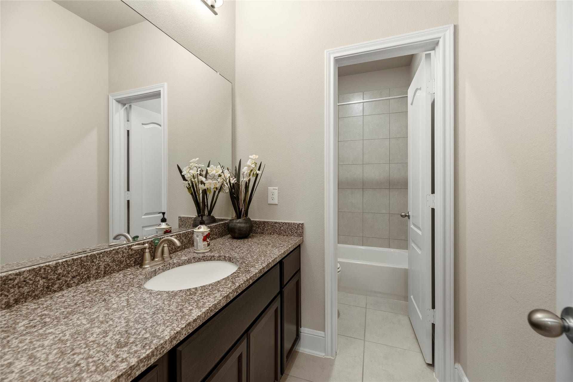 22826 Burton Grove Road, Richmond, TX 77469 This is the downstairs full bathroom. Lots of counter space and this bath is adjacent to a bedroom.