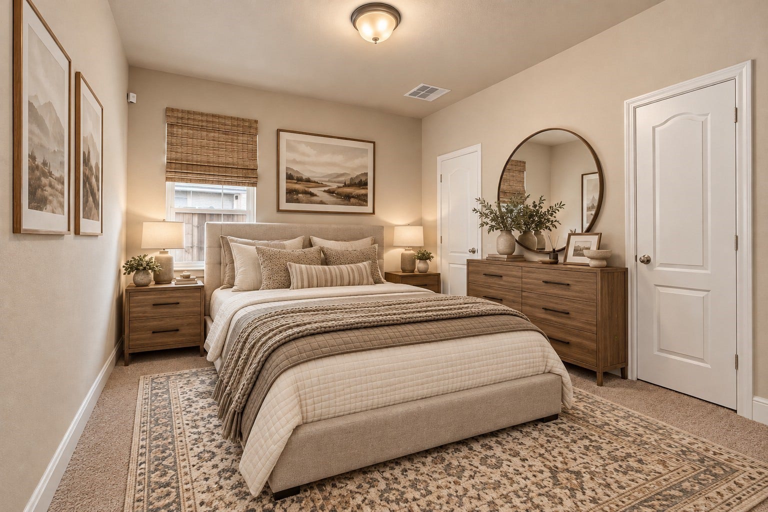 22826 Burton Grove Road, Richmond, TX 77469 This first floor, secondary bedroom is perfect for a guest room without the need to climb stairs. (virtually staged)