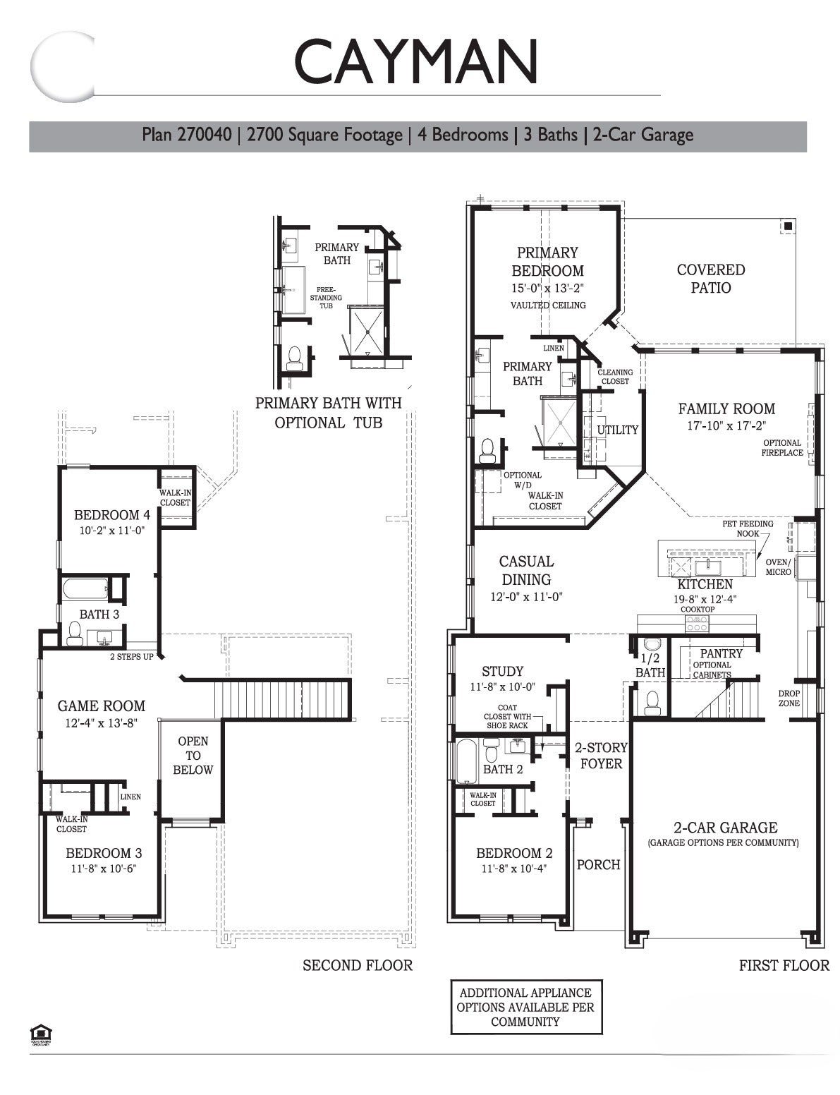 3311 Wickfield Pass, League City, TX 77573 Cayman Floorplan