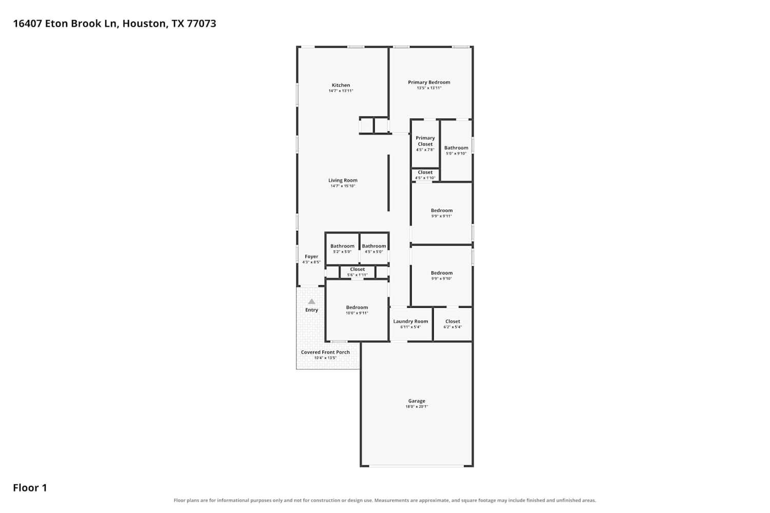 16407 Eton Brook Lane, Houston, TX 77073 16407 Eton Brook Lane, Houston, TX 77073