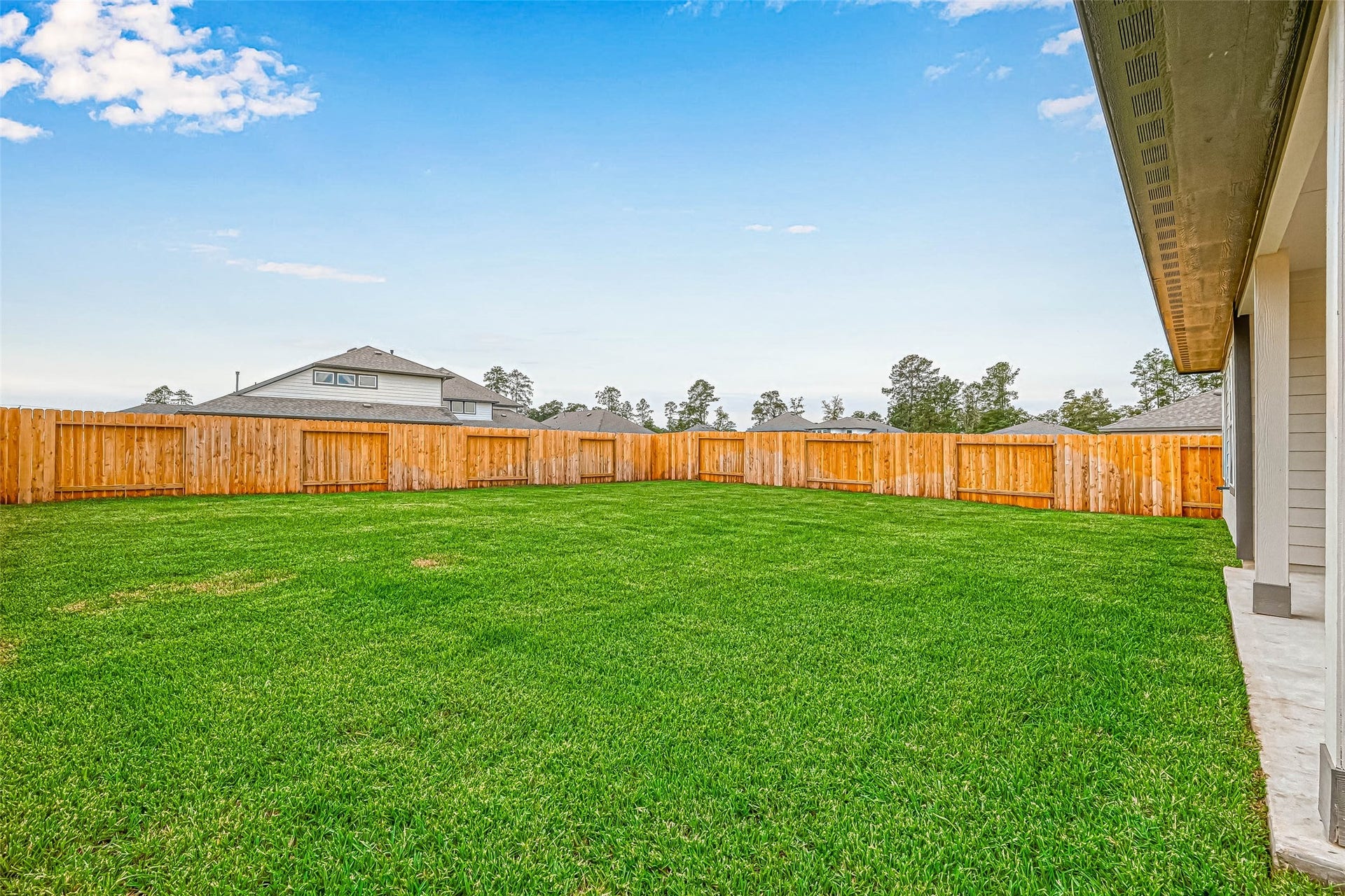 14315 Yellow Hawthorn Court, Conroe, TX 77384 Great backyard!