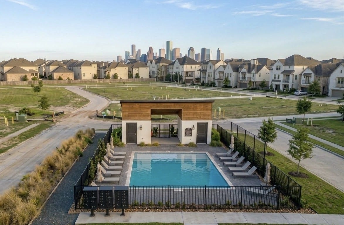 5929 Cottage Grove Lake Drive, Houston, TX 77007 brand new community pool