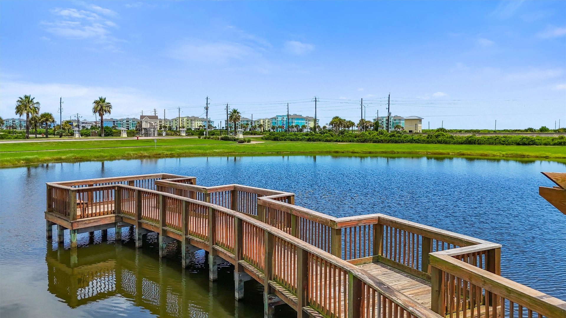 A stocked fishing pond offers a
peaceful setting for anglers of all
ages to cast a line and enjoy the
outdoors.