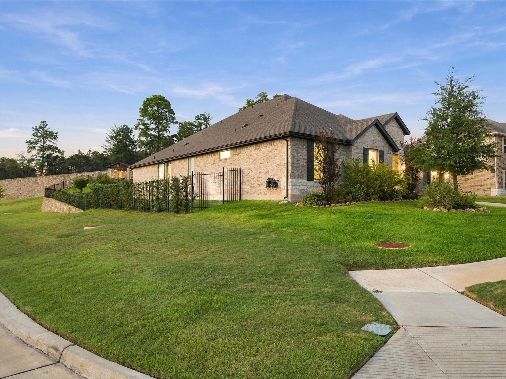 Fully fenced corner lot with no back neighbors!